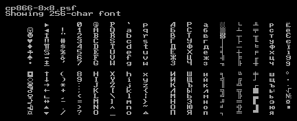 Screenshot of cp866-8x8.psf