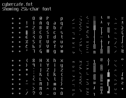 Screenshot of cybercafe.fnt