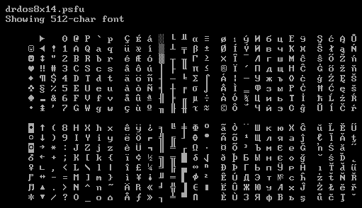 Screenshot of drdos8x14.psfu